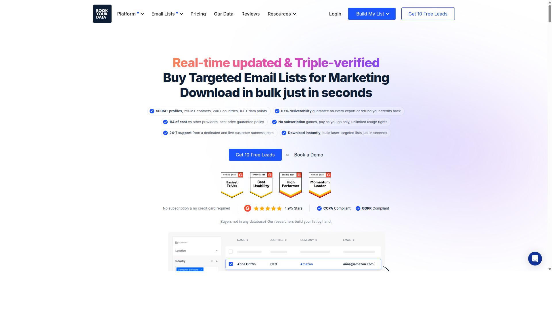 BookYourData for Fresh Public Data Updates website